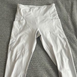 White Athleta leggings